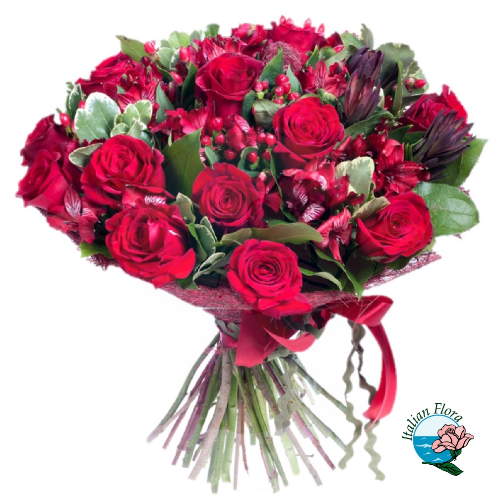 Bouquet di fiori rossi - Fioristaonline