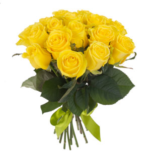 Solare bouquet di rose gialle