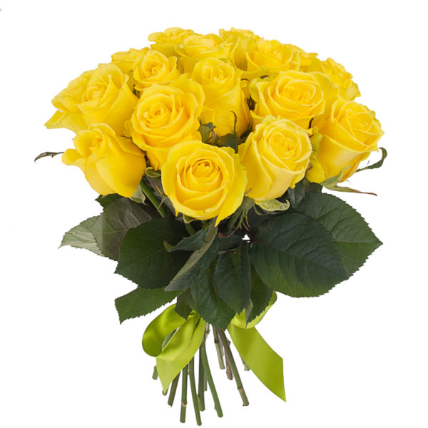 Solare bouquet di rose gialle
