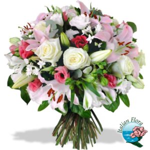 Mazzo di lilium e rose