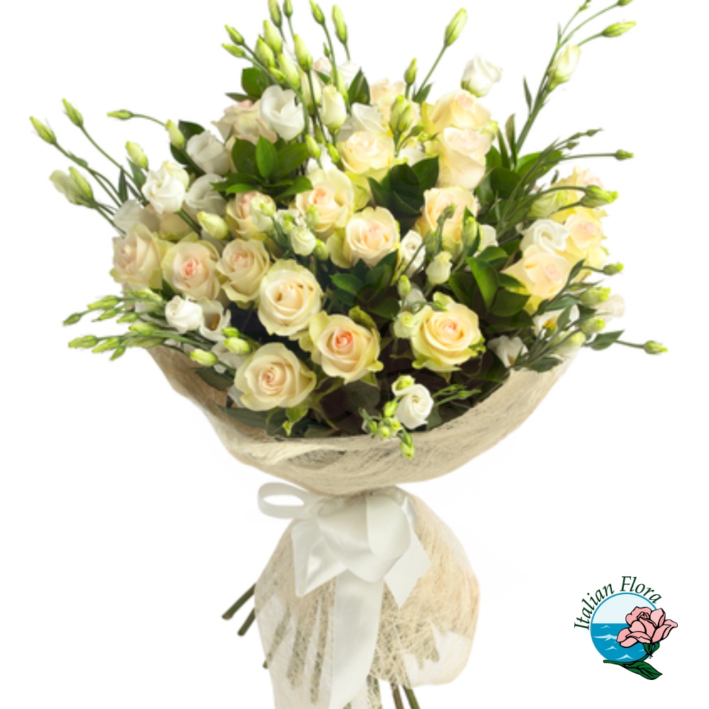 Cestino di rose e tulipani - Fiori online, vendita e consegna fiori a  domicilio, rose e bouquet